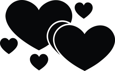 Black Heart Vector Design