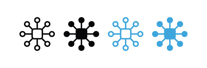 Multi channel icon for mobile concept and web design. vector illustration