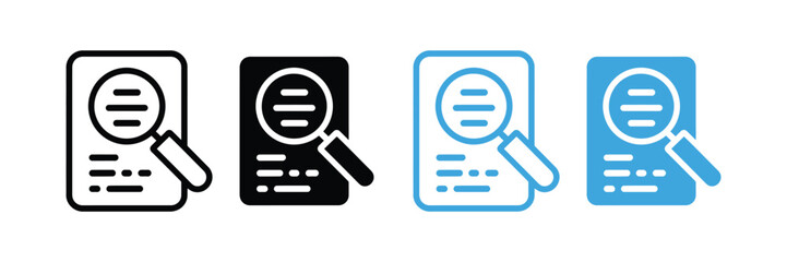 Overview icon icon vector illustration. summary symbol 