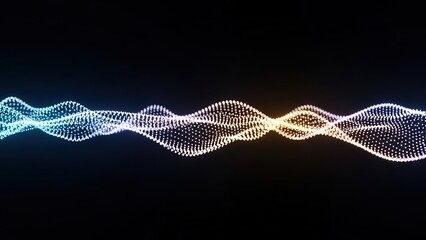 Abstract digital wave pattern