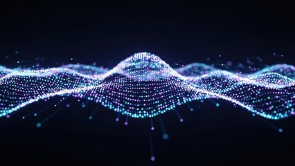 Abstract digital wave