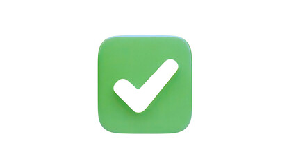 Green Checkmark Icon with Rounded Square Background