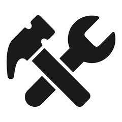 Hammer And Wrench Tools Icon