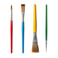 Collection of art brushes for painting
