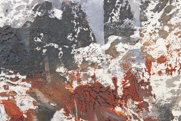 油彩テクスチャ 背景素材 グレー 黒 茶色 絵の具 白 筆あと