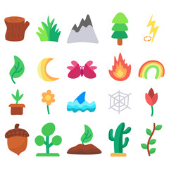 Nature and Magical Elements Illustration