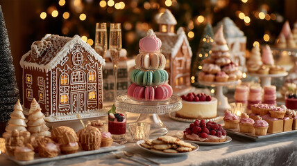 ジンジャーハウスとマカロン主役の甘い卓