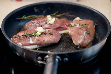 lamb chops with vegetables