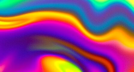 Obraz premium abstract fluid vibrant colorful background rainbow neon colors wallpaper seamless wave retro silk art swirly dynamic illustration 