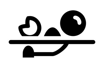 Balanced Diet Food Illustration Flat Vector Whit () SVG Cut File for Cricut