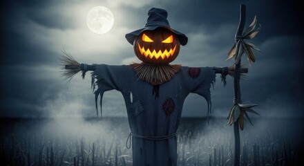 scary halloween pumpkin