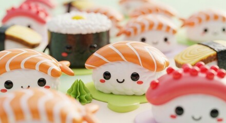 sushi with salmon
