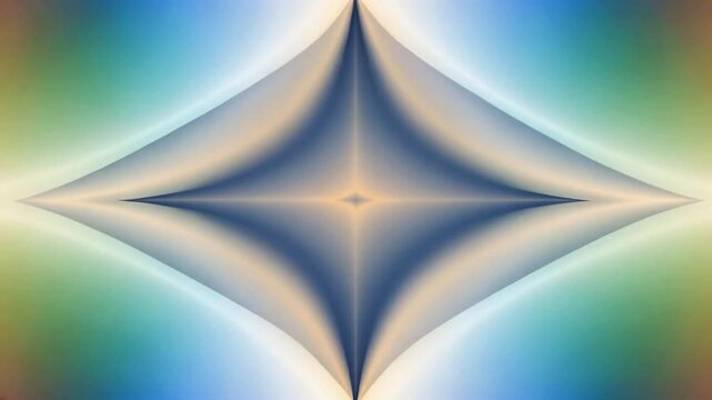 Abstract symmetric motion background with geometric shapes slowly shrinking toward the center