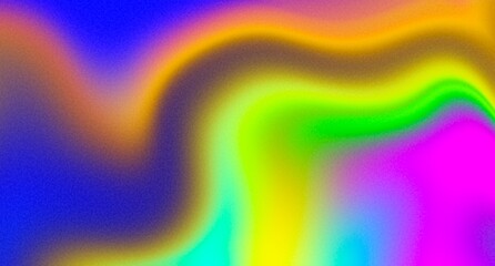 Fototapeta premium abstract fluid vibrant colorful background rainbow neon colors wallpaper seamless wave retro silk art swirly dynamic illustration 