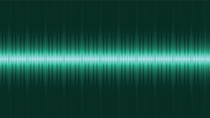 Abstract green sound wave