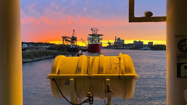 sunset on the river - Powered by Adobe