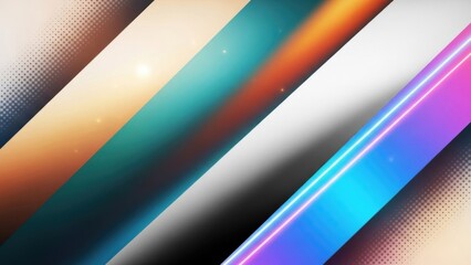 Abstract geometric pattern featuring bright gradient stripes and luminous effects for digital art