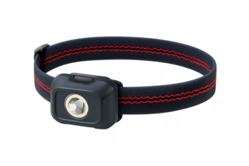 Headlamp illuminating outdoor activity and adventure at night
