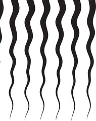 Wavy black and white pattern