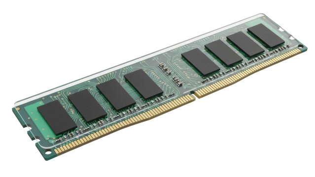 Isolated computer memory module on a clean surface, electronic equipment for data processing