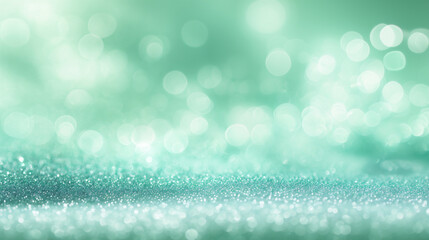 緑色の玉ボケ背景素材（生成AI)