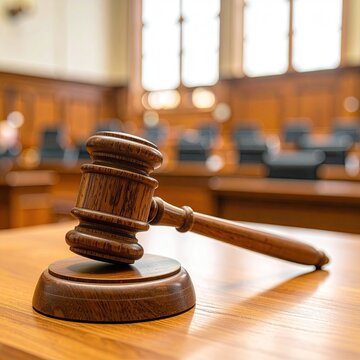 Wooden gavel on table in courtroom (1)