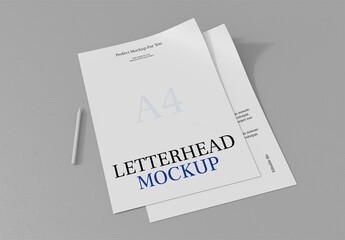 Minimal Letterhead Mockup