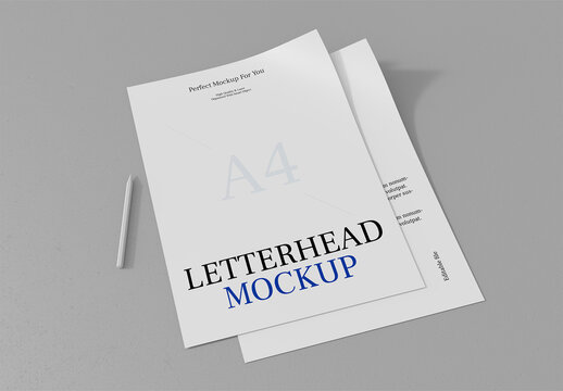 Minimal Letterhead Mockup