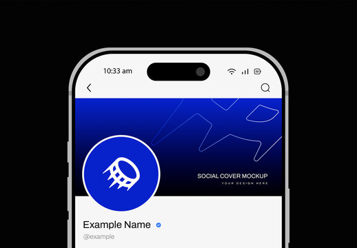 Modern Social Profile & Cover Mockup