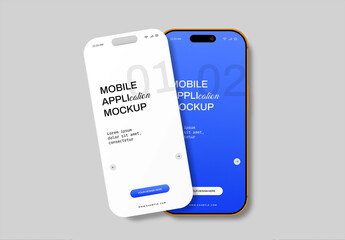 Mobile Screen Application Mockup