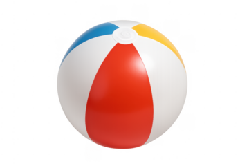 Colorful inflatable beach ball for summer fun