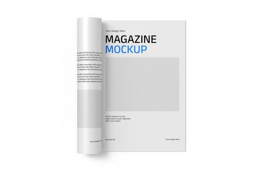 Modern Spread Magazine Mockup