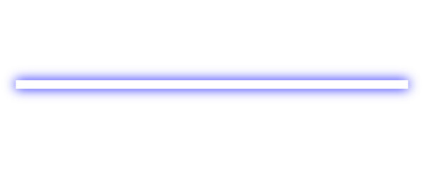 Blue neon glowing horizontal line with soft glow for design and tech projects background
