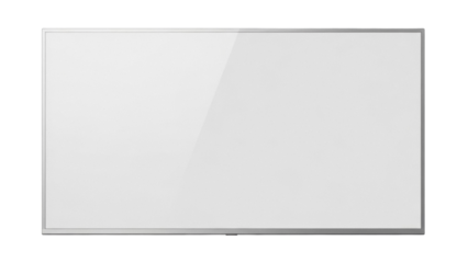 Isolated rectangular writing board used in schools and universities for teaching purposes