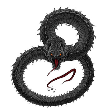 Evil Snake Design Very Cool