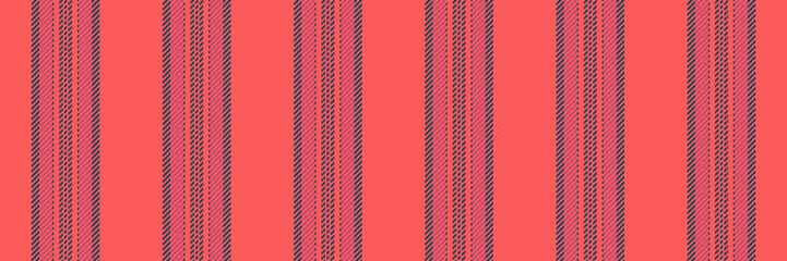 Hurtain texture seamless stripe, femininity fabric vector lines. Fale pattern textile vertical background in red and cyan colors. © SolaruS