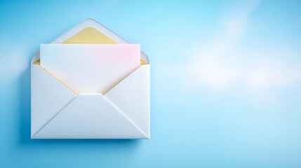 Open white envelope holds pink envelope inside white envelope open containing smaller pink envelope