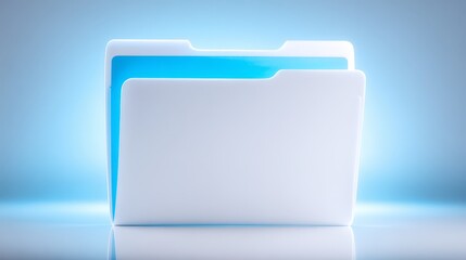 Blue folder presents organized document storage solution document holder features vibrant blue exterior design