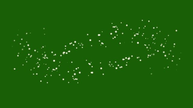 White glitter sparkles trail, glowing pixie dust burst, stars sparkle line, simple doodle magic path, magic dust, pixie dust path, glittering star; fairy dust, twinkling particles on green screen. 4k