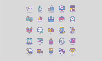 Creative modern and clean icon design temp