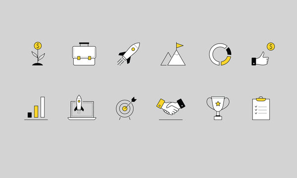 Creative modern and clean icon design temp