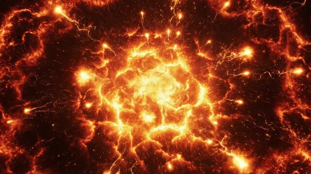 Intense fiery concentric rings of pure condensed kinetic energy expanding outward