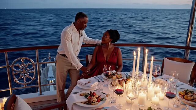 Romantic Sunset Dinner on a Luxury Yacht - A Couples Dream Getaway.