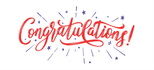 Elegant Congratulations Calligraphy Text Design © Swayam