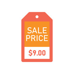 Flat design sale price tag