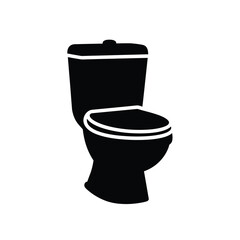 a simple black and white illustration depicts a classic toilet design with its tank and bowl clearly visible focusing on sanitation