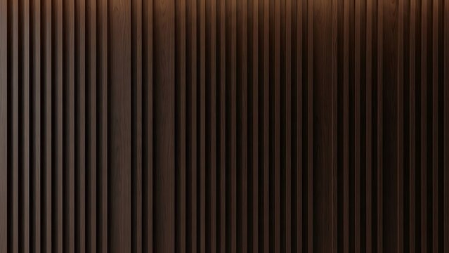 Sophisticated dark wood slats backdrop for modern interior decoration