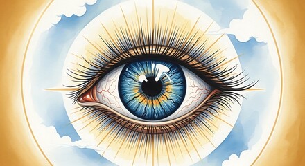 The All Seeing Eye Symbolizing Consciousness and Awareness.