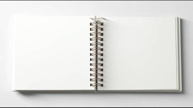Blank Notebook Page Turn Animation | Your Ideas & Creativity Start Here