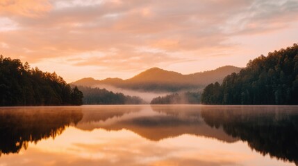 Night city street with neon blues and crimson lights, blurred figures distant, rain-soaked reflections softly